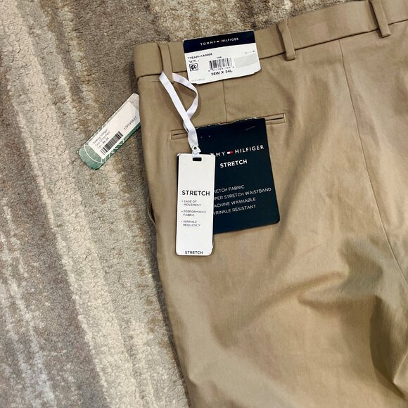 Tommy Hilfiger Men's Tate Dress Pants Stretch Tan 36x34 - Picture 7 of 7